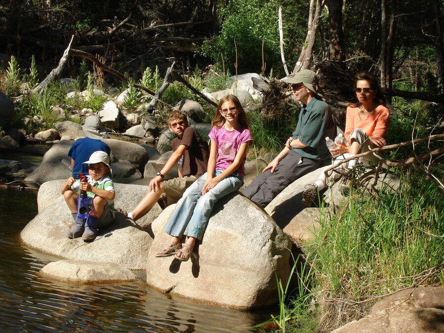 Deep Creek, June 2007. We stopped here and grabbed some water, then continued to Aztec Falls.