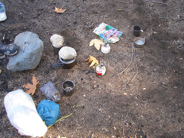 Camp kitchen.